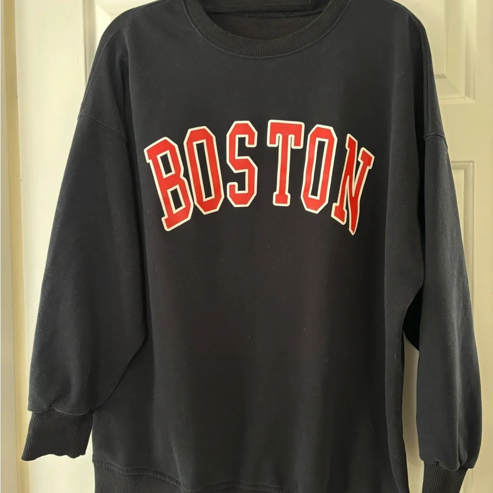 Boston Black Crewneck Sweatshirt - L - Picture 3 of 6